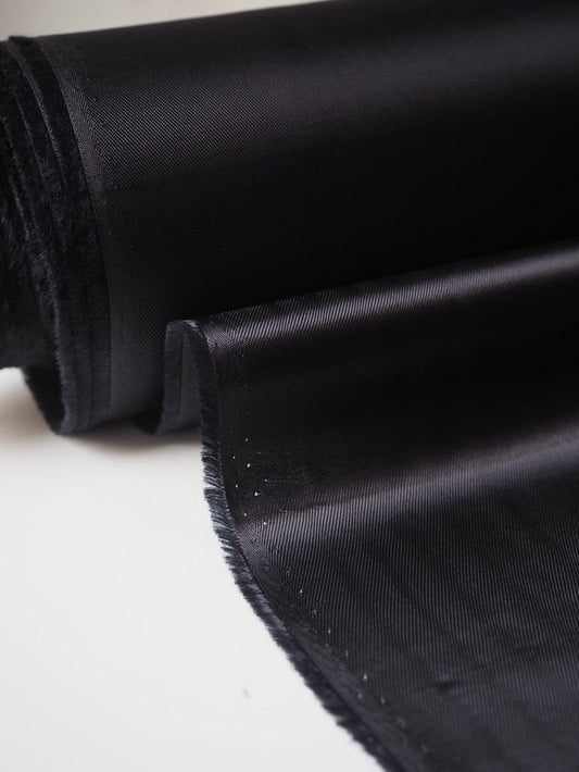 Midnight Viscose Satin Twill Lining