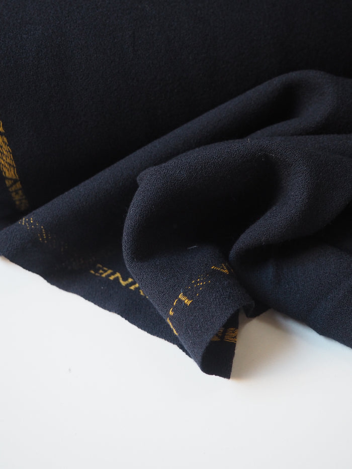 Midnight Wool Crepe