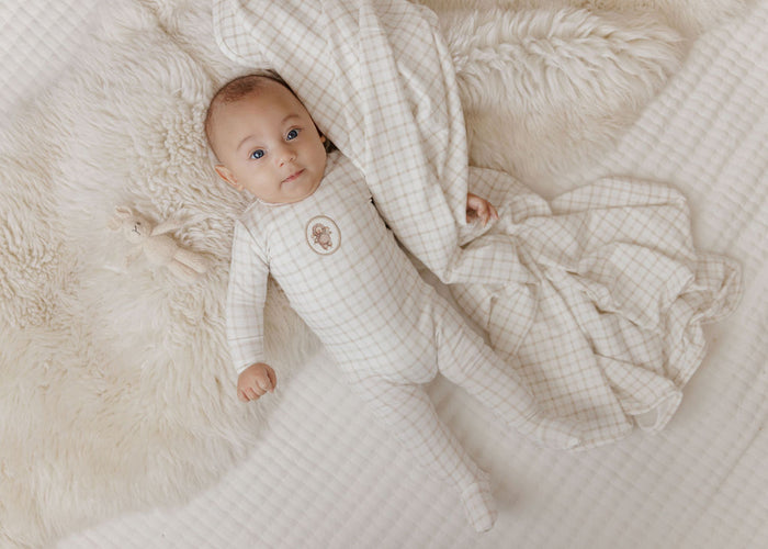Modal French Terry Plaid Sheep Collection - Take Me Home Set