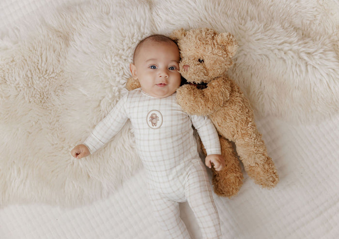 Modal French Terry Plaid Sheep Collection - Take Me Home Set