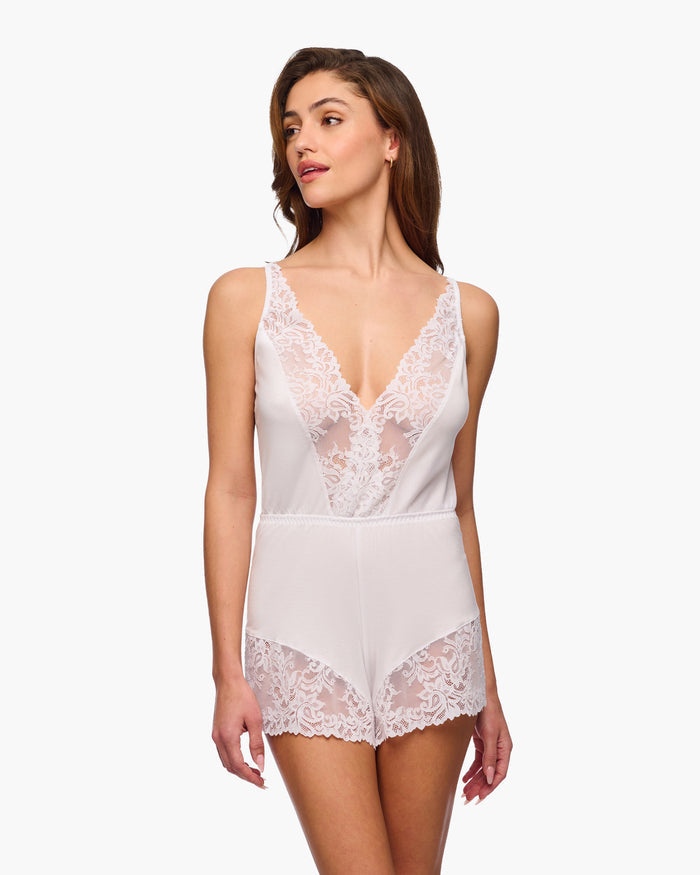 White Teddy - Carmela Modal Romper