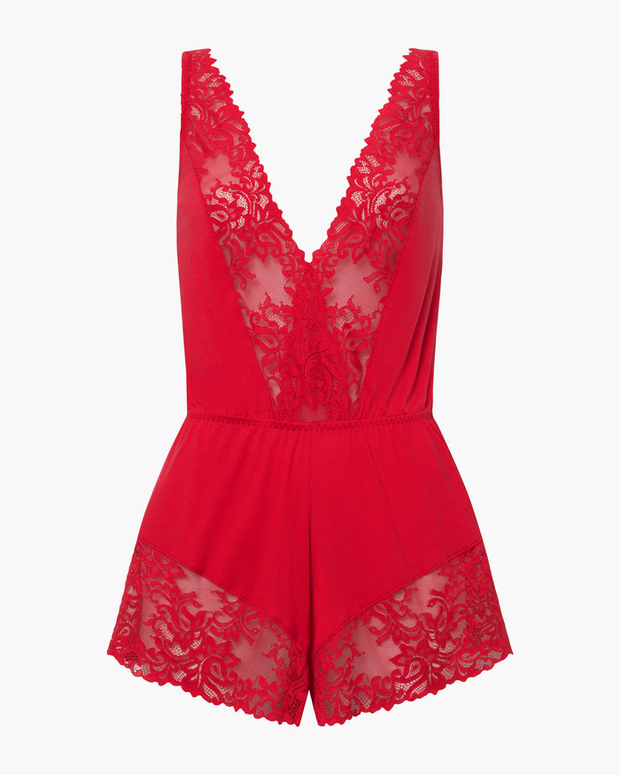 Red Teddy - Carmela Modal Romper