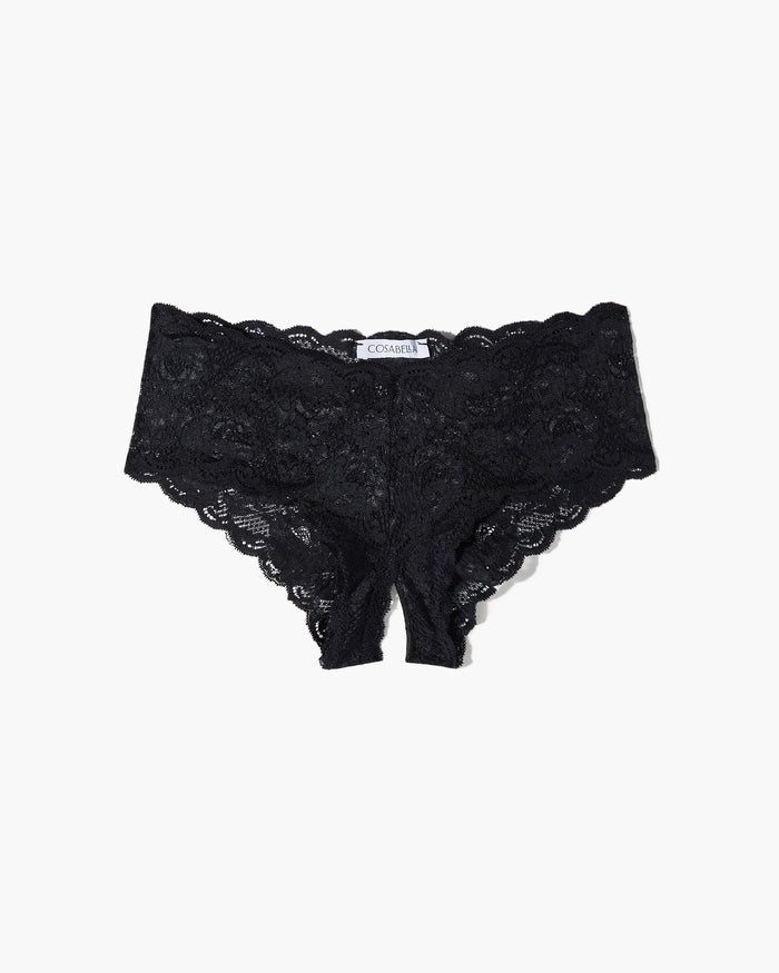 Black Hot Pant - Never Say Never Naughtie Low Rise Boyshort