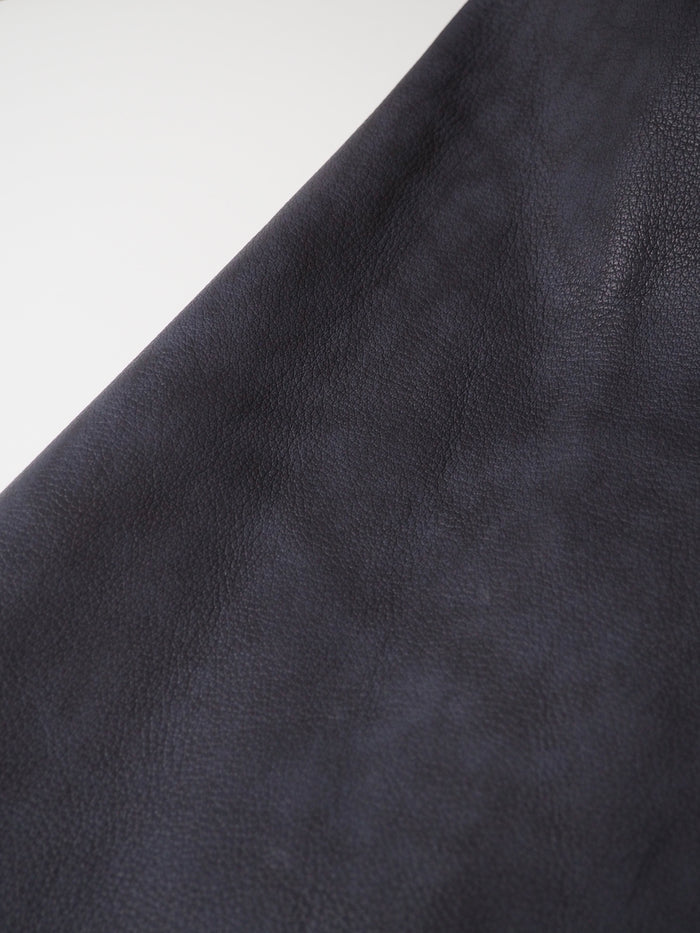 Navy Speckled Top Grain Calfskin