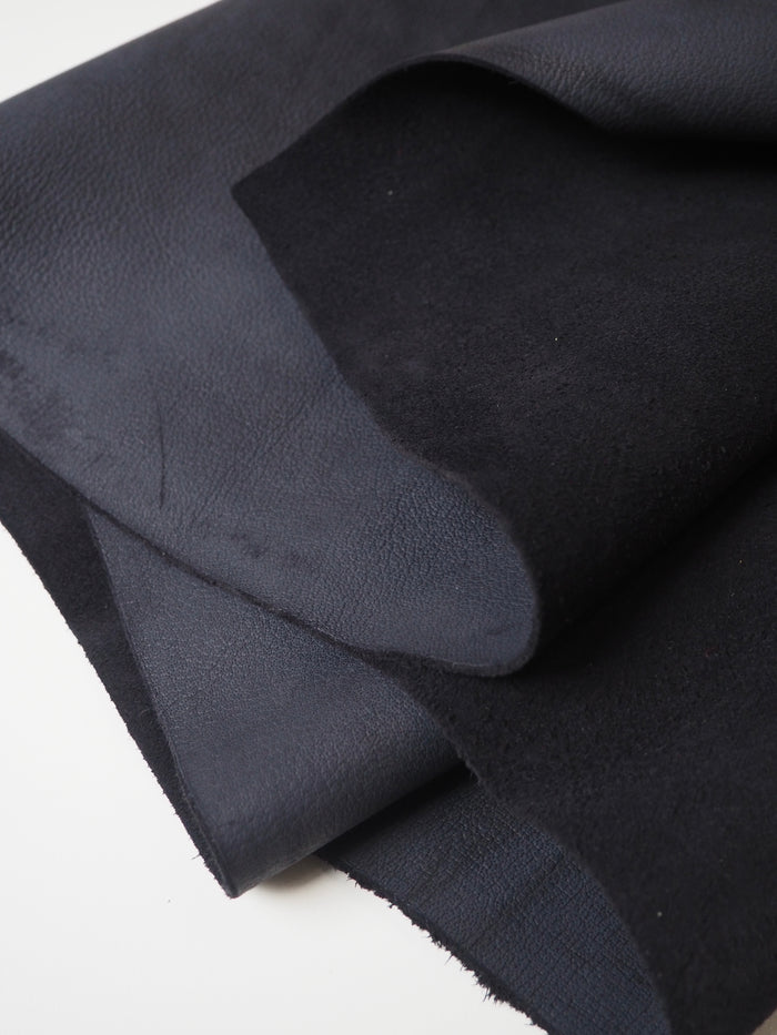 Navy Speckled Top Grain Calfskin