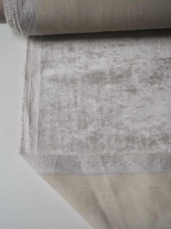 Oyster Crushed Velvet Furnishing