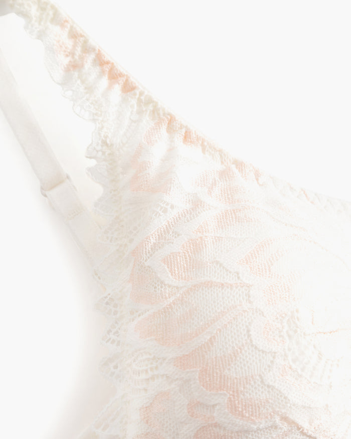 White Bra - Encantata Padded Plunge Bra