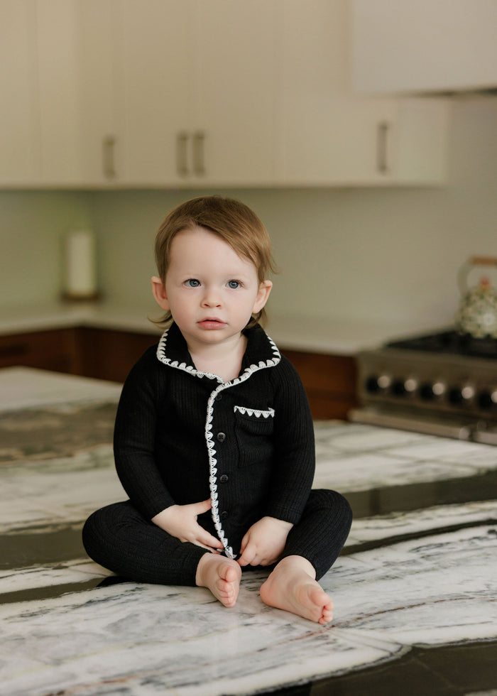 Pajamas – Black – Whipstitch