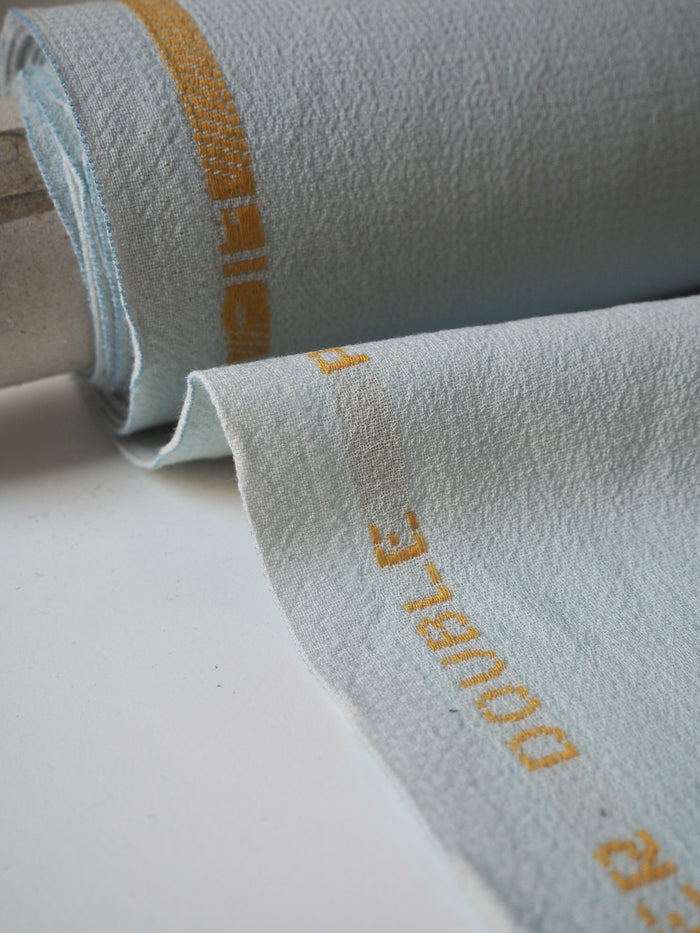 Pale Blue Double Wool Crepe