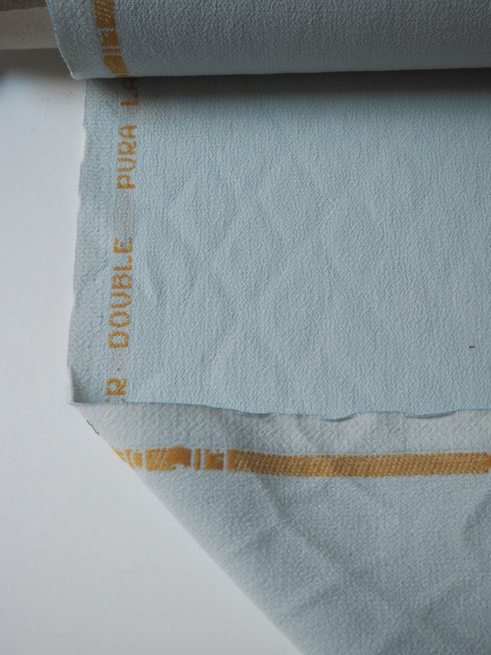Pale Blue Double Wool Crepe