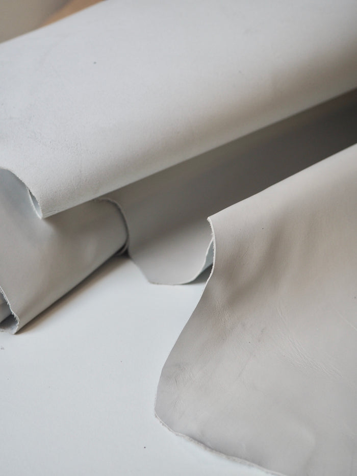 Pale Grey Smooth Calfskin