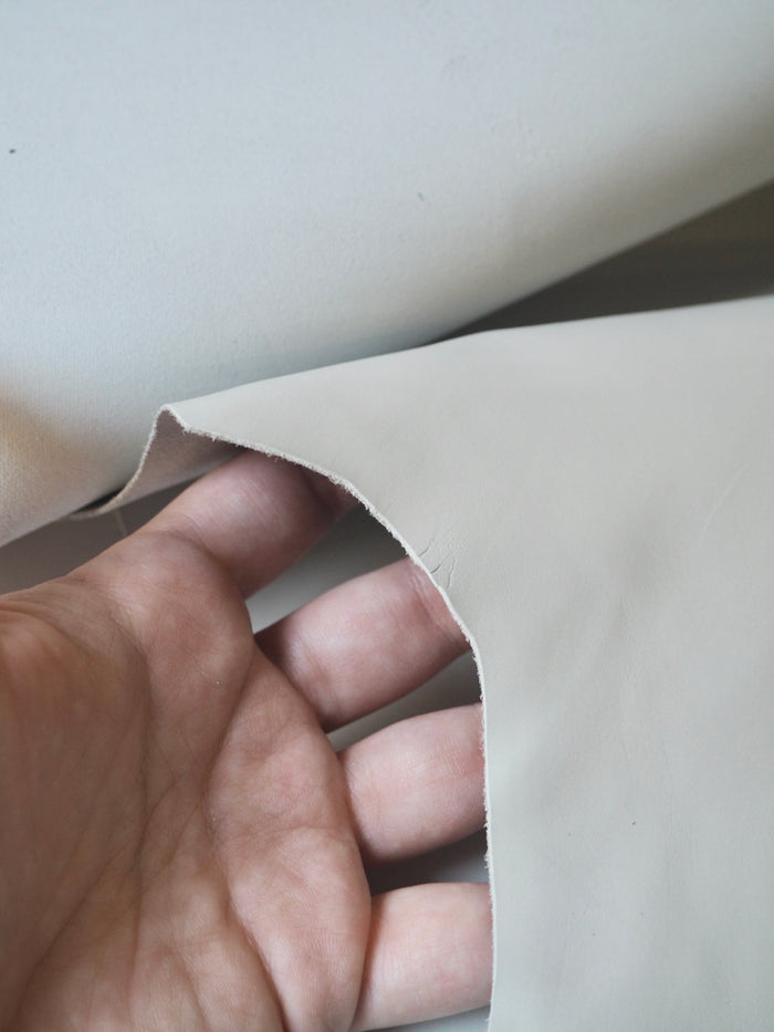 Pale Grey Smooth Calfskin