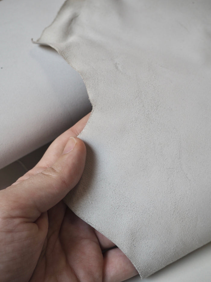 Pale Grey Smooth Calfskin