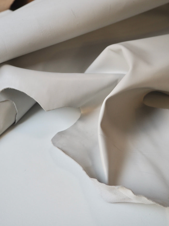 Pale Grey Smooth Calfskin