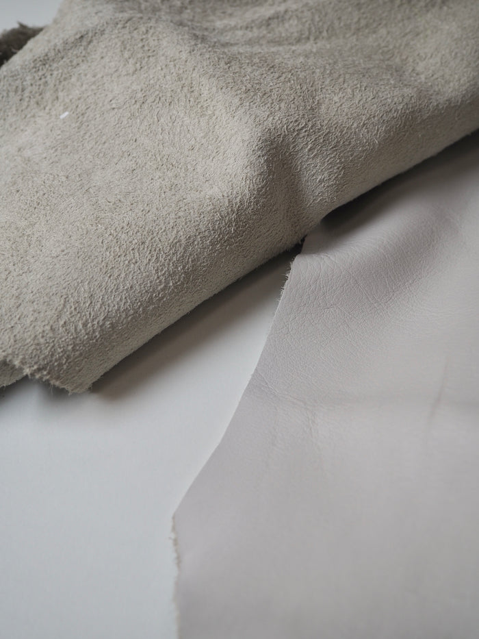 Pale Grey Top Grain Calfskin