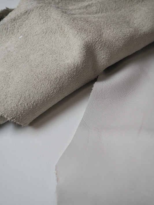 Pale Grey Top Grain Calfskin