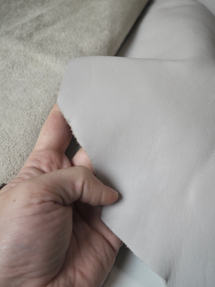 Pale Grey Top Grain Calfskin