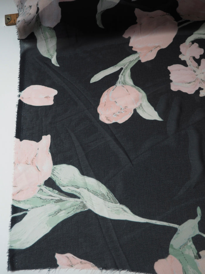 Peach Tulip Chiffon
