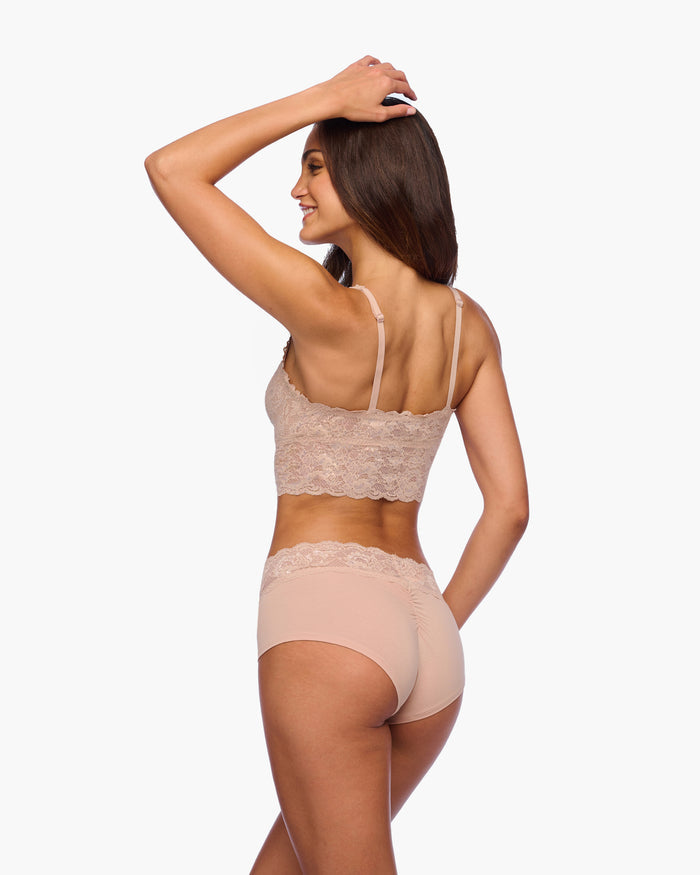 Beige Hot Pant - Never Say Never Peachie Boyshort