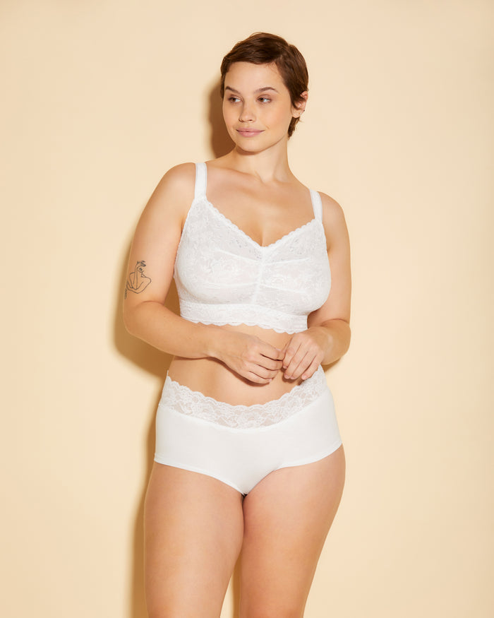 White Hot Pant - Never Say Never Peachie Boyshort