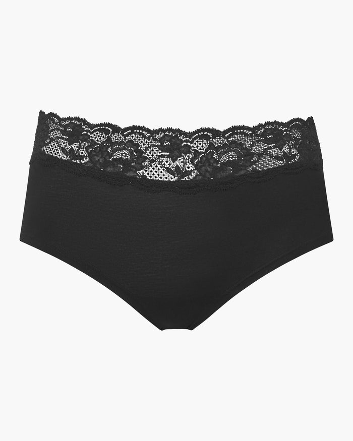 Black Hot Pant - Never Say Never Peachie Boyshort