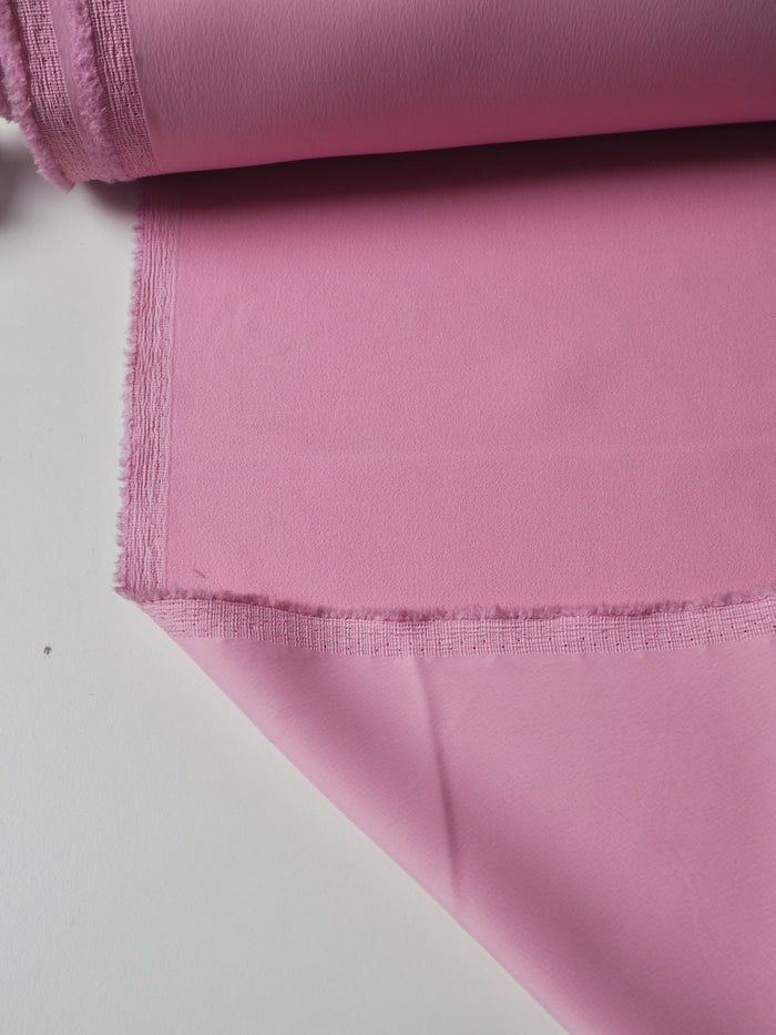 Peony Stretch Viscose/Acetate Crepe-Backed Satin
