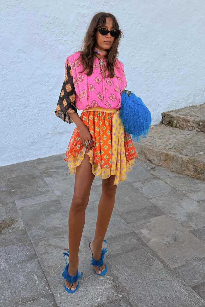 Pink Mix Tile Ella Mini Dress