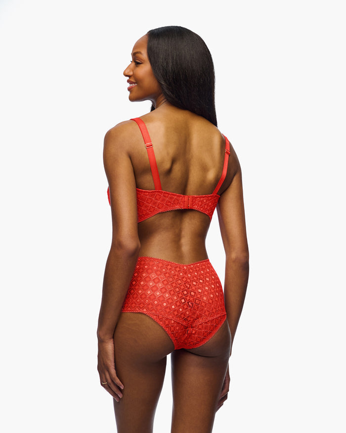 Red Bra - Basilica Plunge Bra