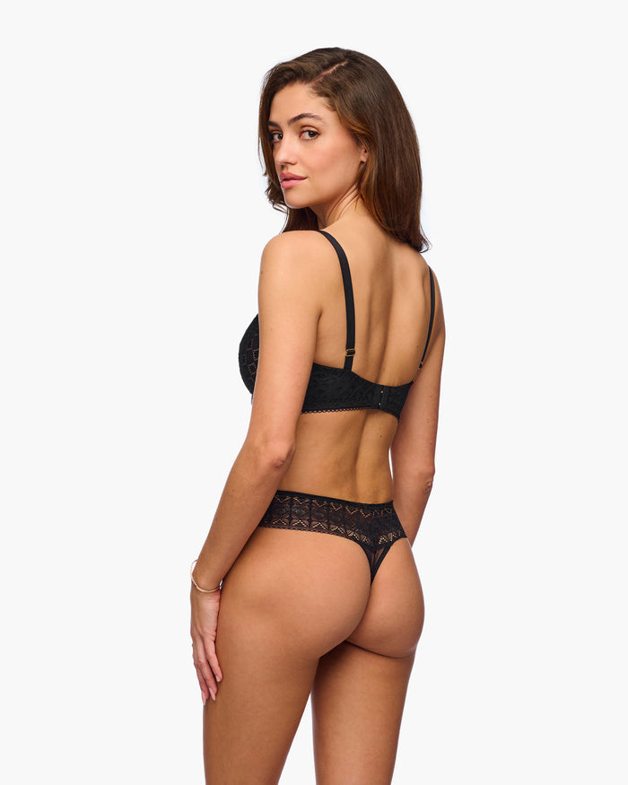 Black Bra - Basilica Plunge Bra