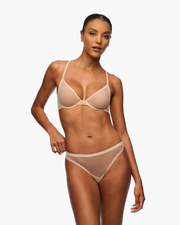 Beige Bra - Soire Iconic Plunge Bra