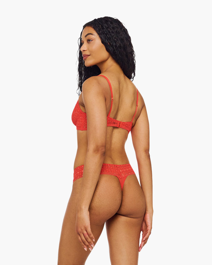 Red Bra - Basilica Plunge Bra