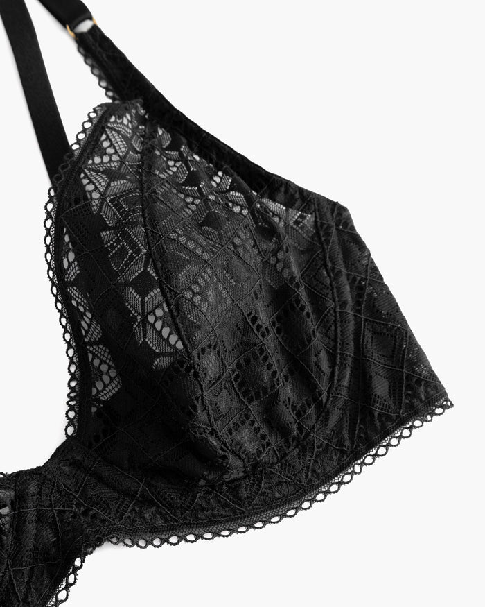 Black Bra - Basilica Plunge Bra