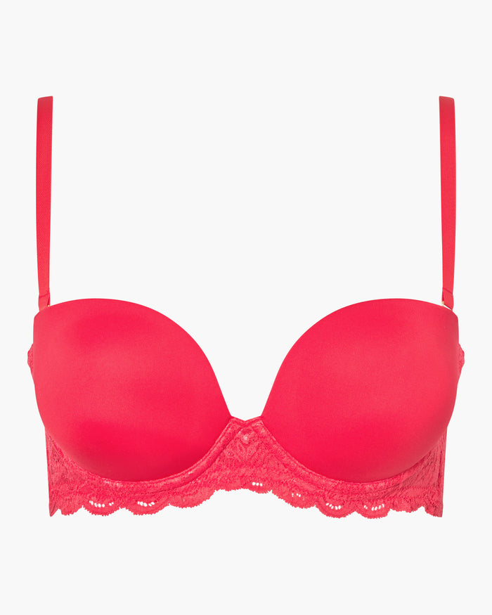 Pink Bra - Never Say Never Plungie Strapless Bra