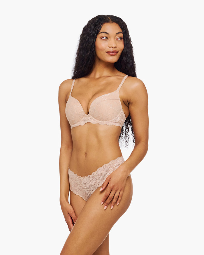 Beige Bra - Never Say Never Push-Up Bra