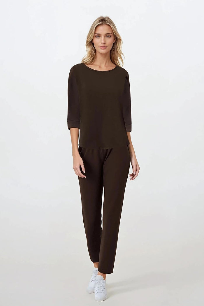 Pyjama Momenti Per Me brun 211667 - vue produit 1 Secretelles