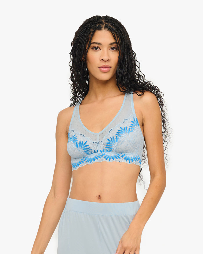 Blue Bralette - Amalia Racerback Bralette