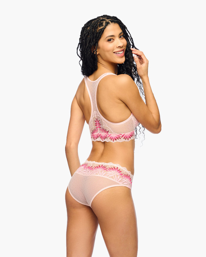 Pink Bralette - Amalia Racerback Bralette