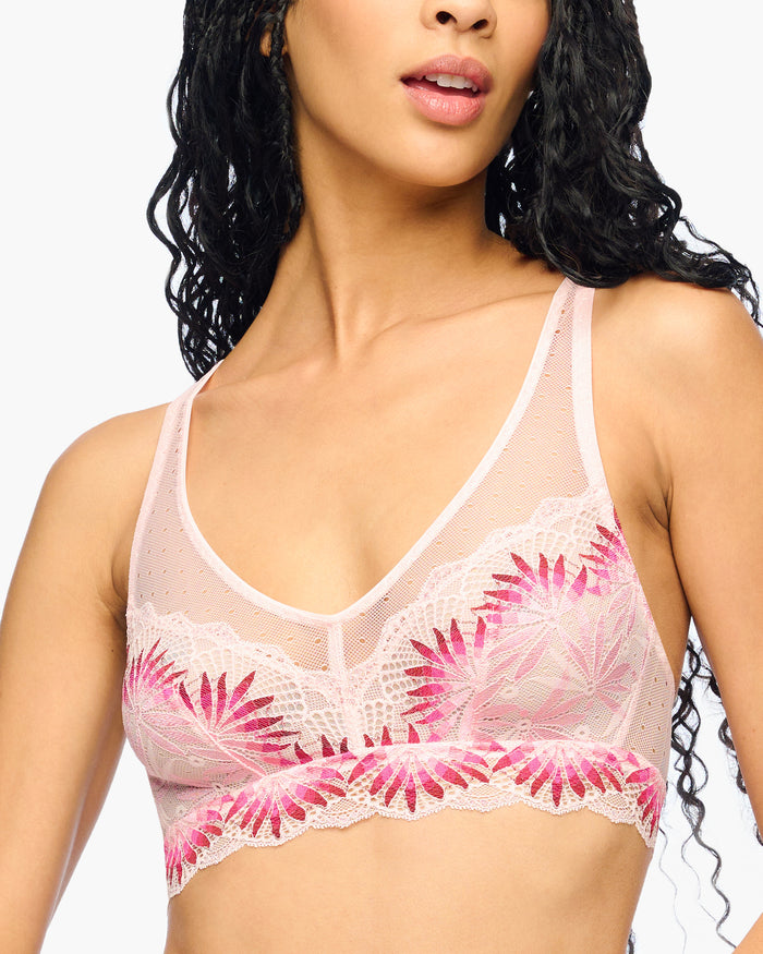 Pink Bralette - Amalia Racerback Bralette