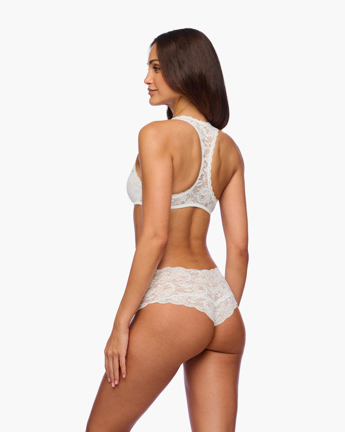 White Bralette - Never Say Never Racie Racerback Bralette