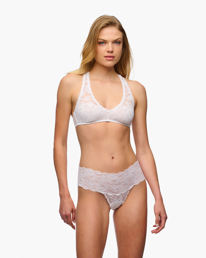 White Bralette - Never Say Never Racie Racerback Bralette