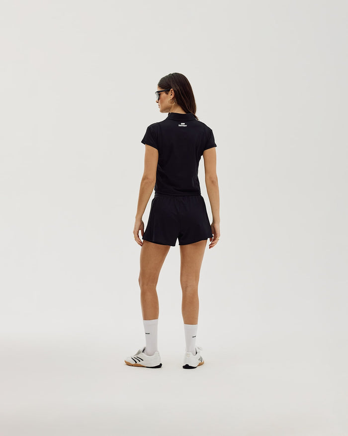 Racquet Sports - Women's Active Polo Shirt - Black