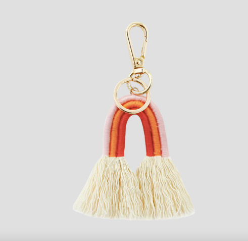Rainbow Bag Charm Red
