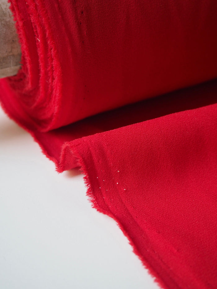 Red Mediumweight Crepe