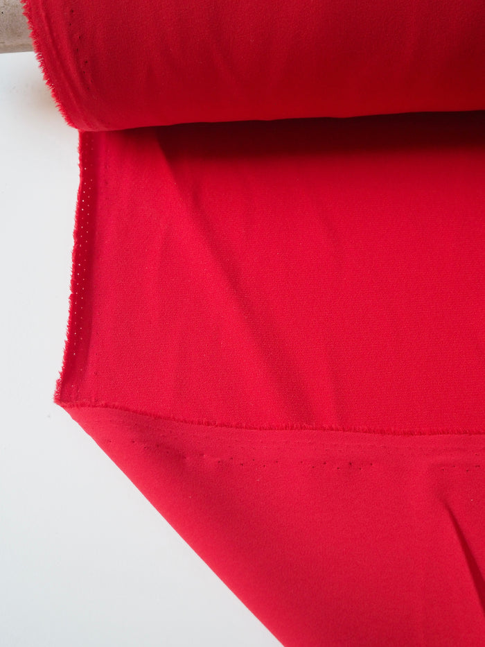 Red Mediumweight Crepe