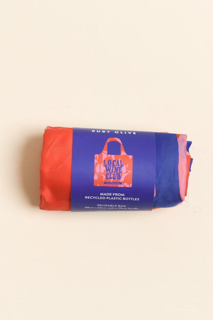 Red Wine Club Reuseable Shopping Bag