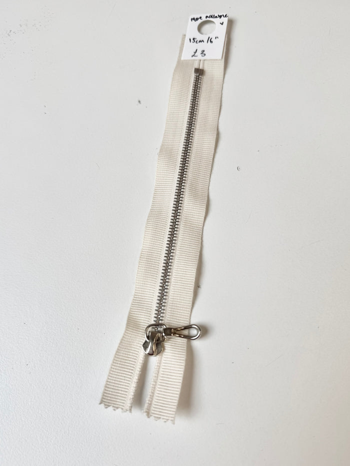 Riri 15cm/6 inch Grosgrain Metal Teeth Zips