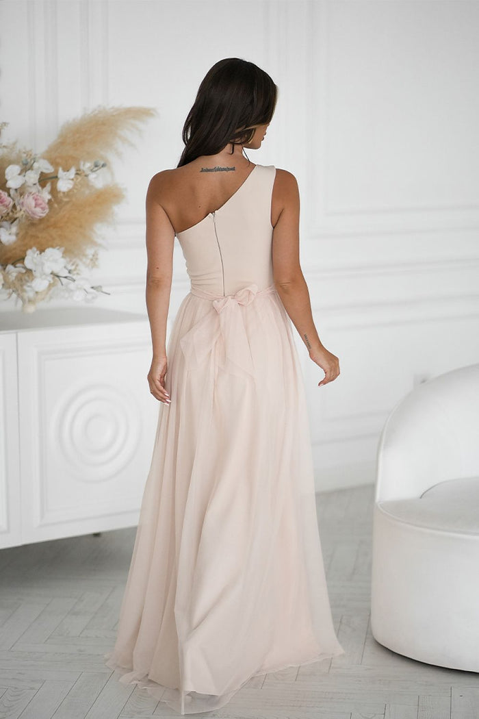 Robe Bicotone beige 220091 - vue produit 3 Secretelles