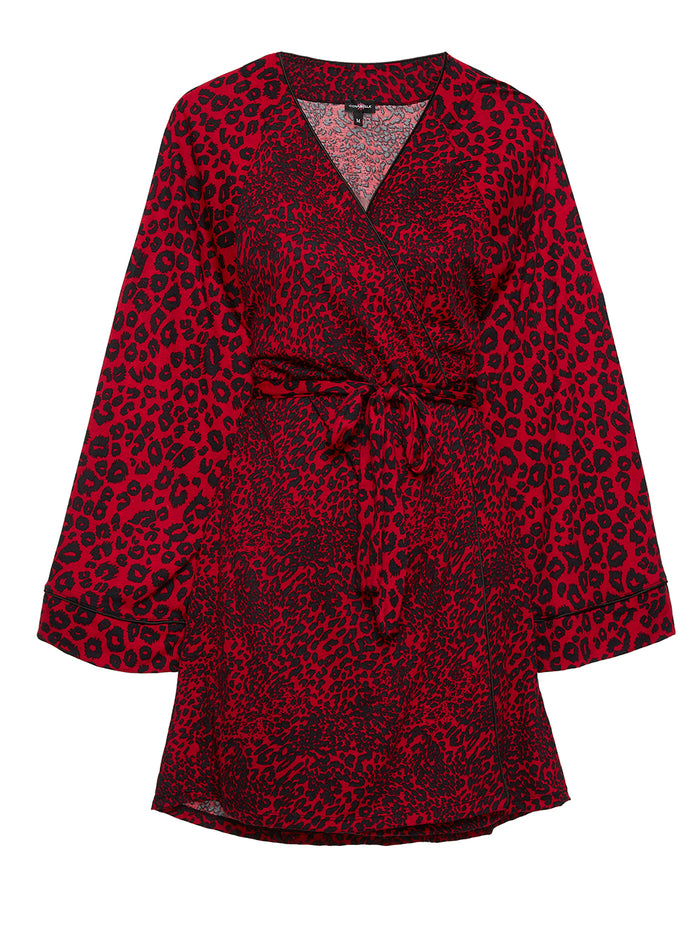 Red Robe, Bella Printed Robe