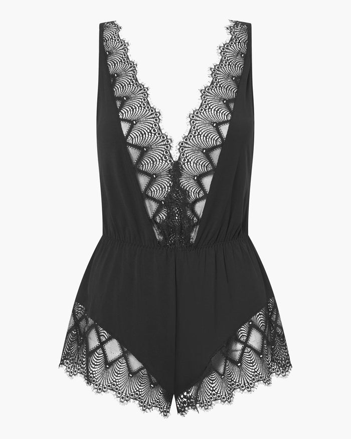 Black Teddy - Allure Sleep Romper