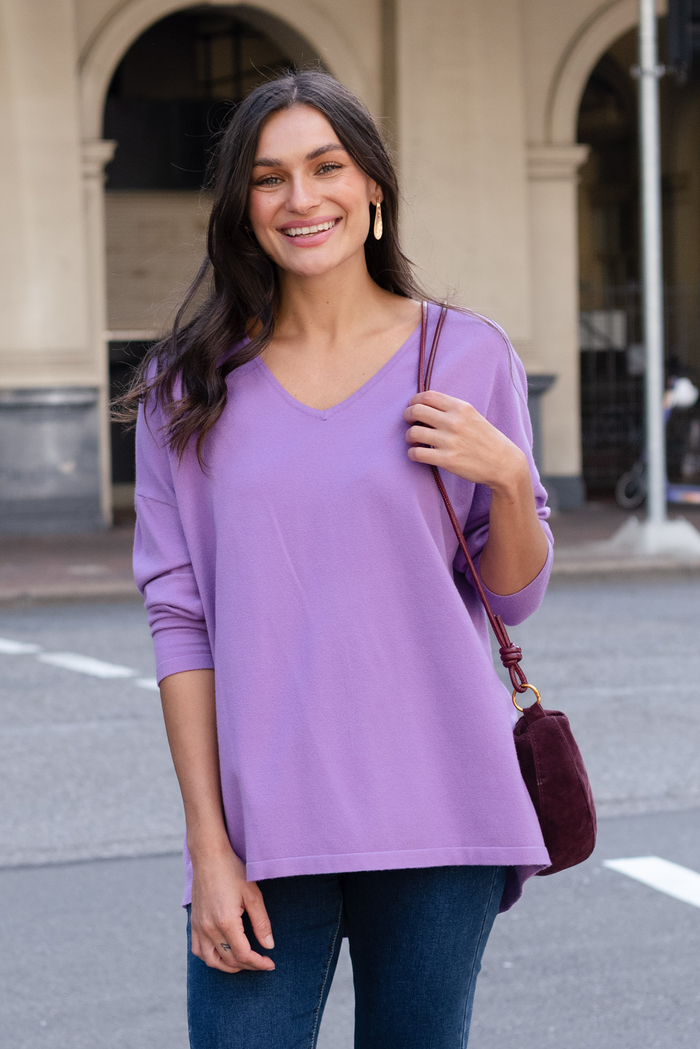 Ronnie Lilac Knit Jumper,Lifestyle